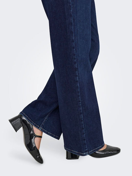 Hoch tailliert Damenjeans Blue