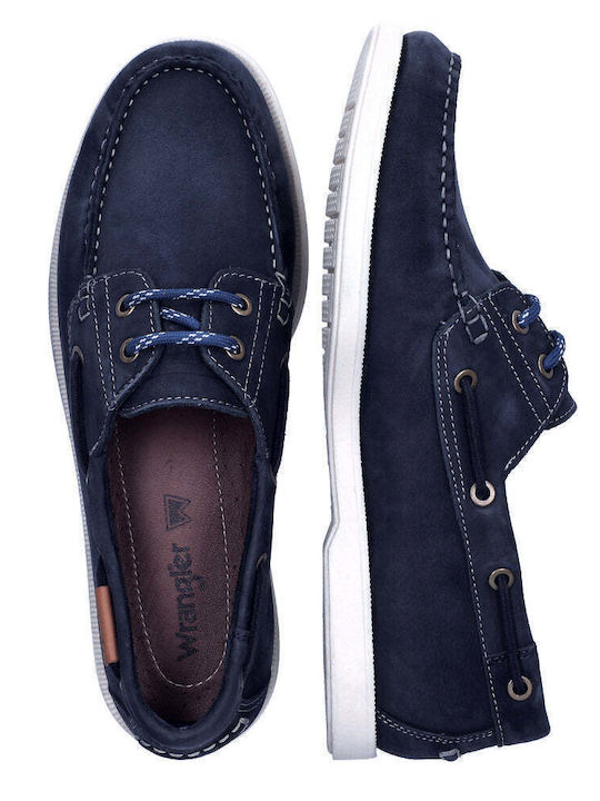 Baltic Δερμάτινα Ανδρικά Boat Shoes σε Μπλε Χρώμα