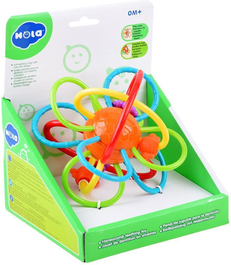 Hola Toys Μασητική Κουδουνίστρα Οδοντοφυΐας από Πλαστικό για 3 m+