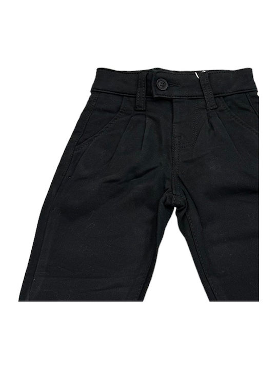 Kinder Schlaghose Stoff Schwarz