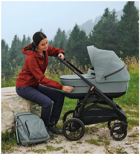Inglesina Aptica XT Quattro Darwin Infant Recline Adjustable 3 in 1 Baby Stroller Suitable for Newborn Taiga Green 12.6kg