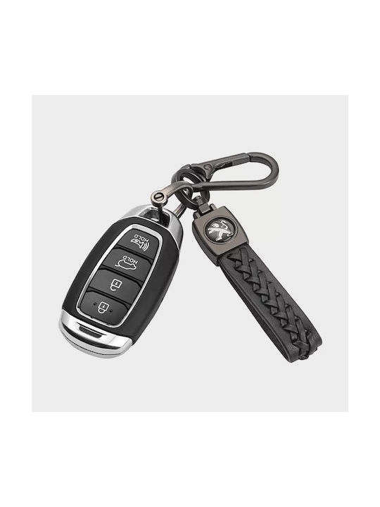 Peugeot Keychain Leather Black