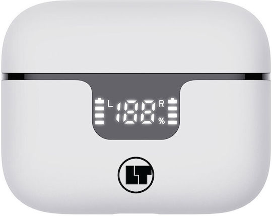 Lamtech LAM113041 In-ear Bluetooth Handsfree Ακουστικά με Θήκη Φόρτισης Λευκά
