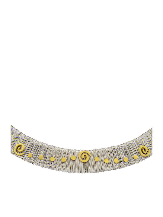 Savvas Design Set mit Halskette aus Weißgold 18K