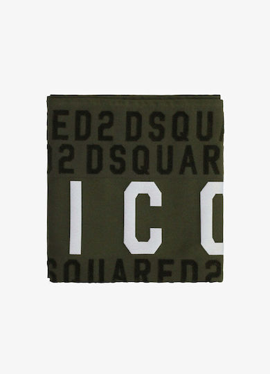 Dsquared2 Πετσέτα Θαλάσσης Βαμβακερή Μαύρη