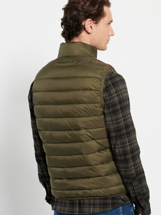 Sleeveless Jacket Puffer Khaki