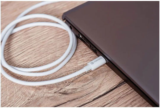 Forcell USB 2.0 Cable USB-C Male - USB-C 100W White 3m 12312