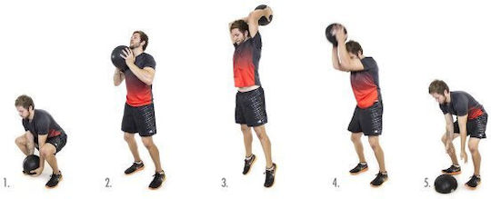 Optimum Ball Slam 10kg in Schwarz Farbe