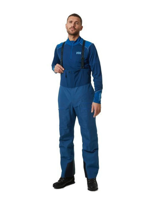 Helly Hansen Odin Mountain Infinity 63062-606 Men's Dungarees for Ski & Snowboard Blue