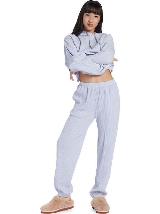 Chloe Kim Pantaloni de Trening Fleece Albastru deschis