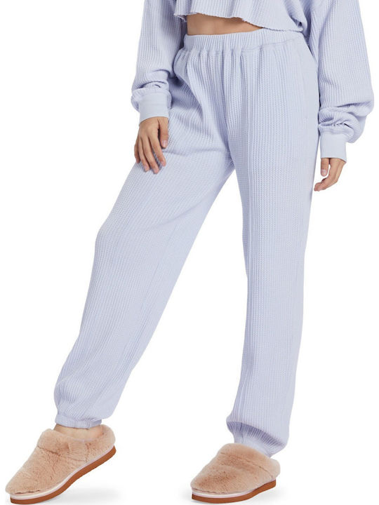 Chloe Kim Pantaloni de Trening Fleece Albastru deschis