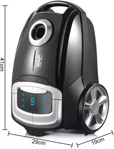 Raf R8755 Staubsauger Feststoffe 2800W mit Kunststoff Behälter 4Es