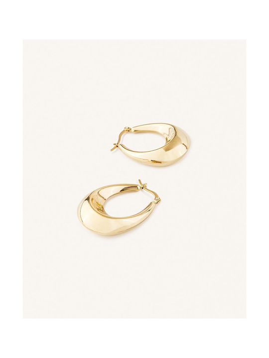 StanStefan Earrings Hoops made of Steel Gold Plated