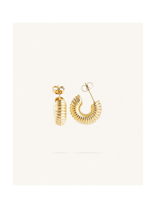 StanStefan Earrings Hoops made of Steel Gold Plated