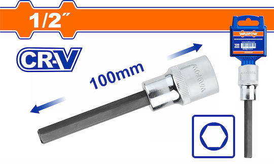 Wadfow Bit-Stecknuss mit Inbusschlüssel-Bit und Antriebsvierkant 1/2'' 1Stück