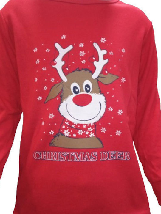 Join Kids' Pajamas Winter Cotton red