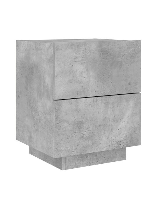 Nachttische Grey Concrete 2Stück 45x40x55cm