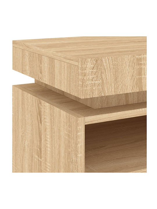 Wooden Sonoma Oak Bedside Table 40x39x48.5cm