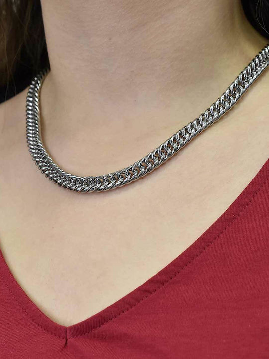 Goldjewels Chain Neck made of Steel Wide Thickness 9mm and Length 55cm