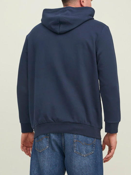 Jack & Jones Men's Sweatshirt with Hood Navy Blue