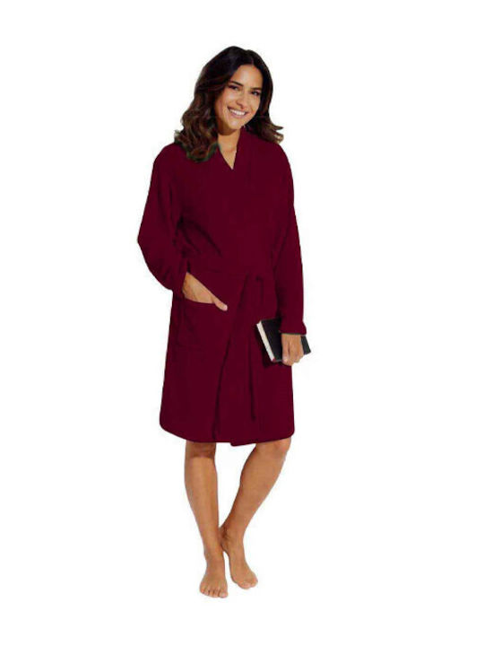 TnS Winter Women's Robe Bordeaux