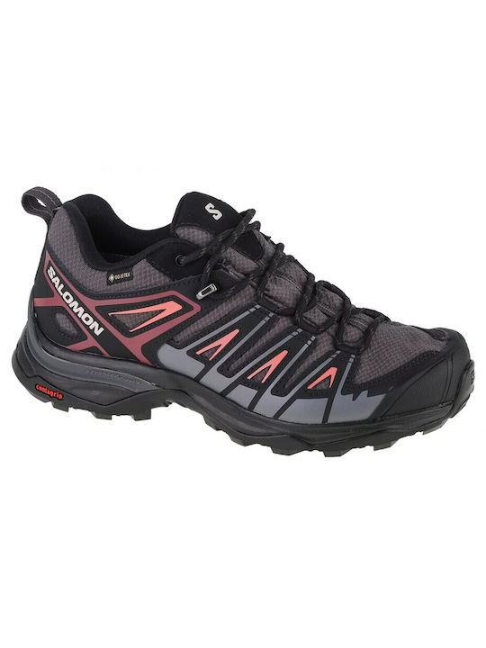 Salomon X Ultra Pioneer Γυναικεία Ορειβατικά Παπούτσια Αδιάβροχα με Μεμβράνη Gore-Tex Γκρι