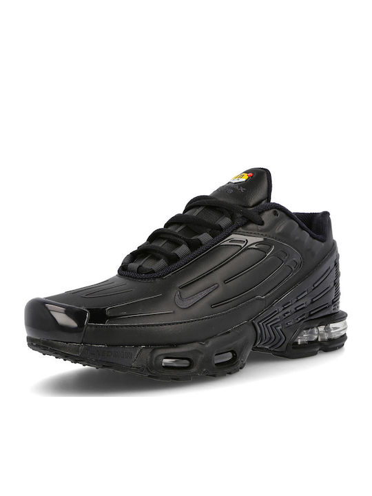Air Max Plus 3 Leather Sneakers Schwarz