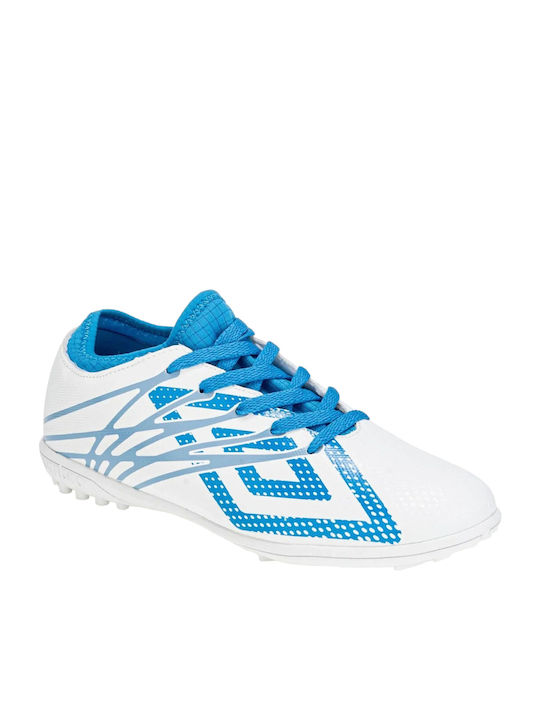 Umbro Veloce Lt Ii Low Football Shoes TF with Molded Cleats White