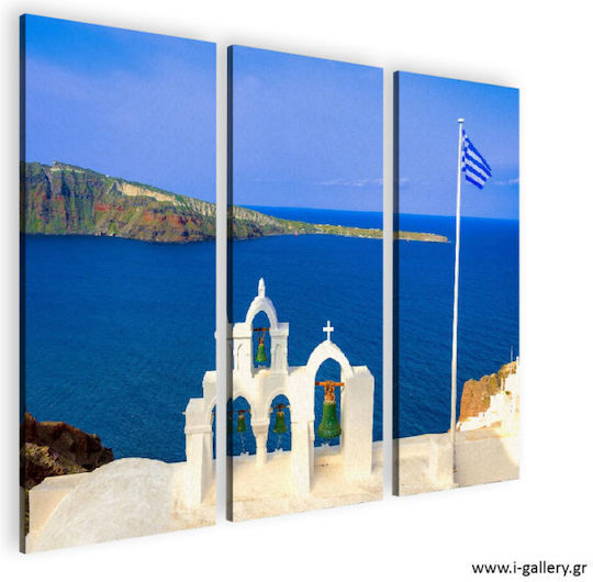 I-gallery Τρίπτυχος Πίνακας σε Καμβά 150x150cm