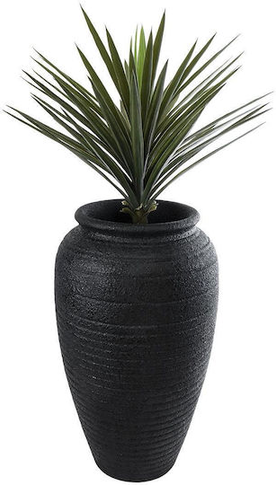 GloboStar Olympia Planter Polyester Black with Stand 55x55x90cm.