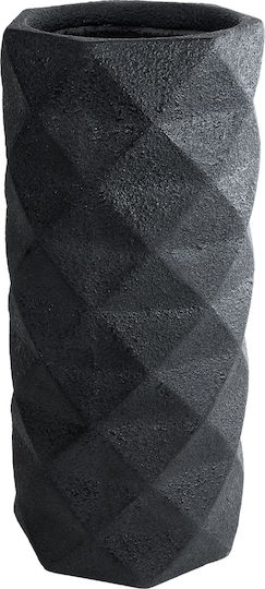 GloboStar Übertopf Polyester Schwarz 40x40x90εκ.