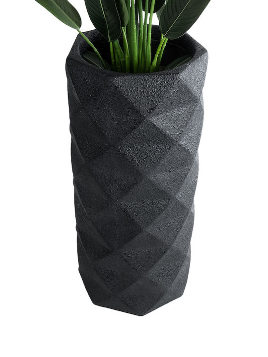 GloboStar Planter Polyester Black 40x40x90cm.