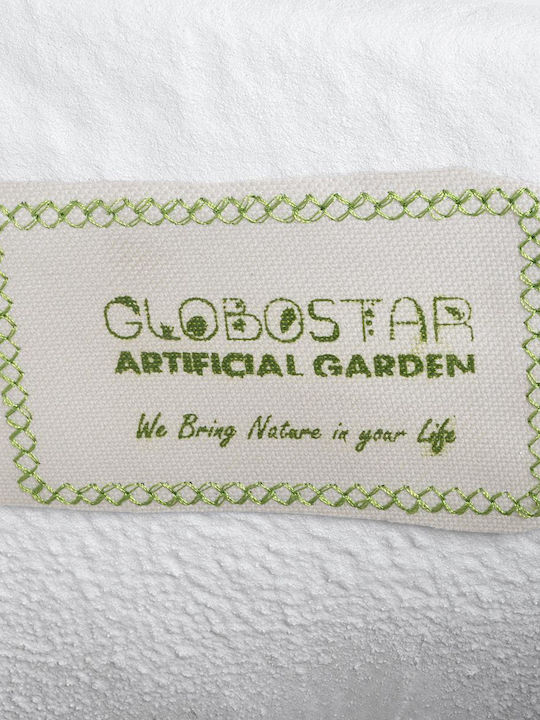 GloboStar Artificial Garden Alberobello Κασπώ Πολυεστερικό Λευκό 58x58x90εκ.
