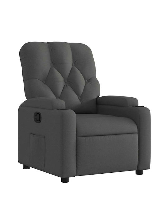 Relaxsessel mit Fußhocker Dark Grey 74x86.5x93.5cm