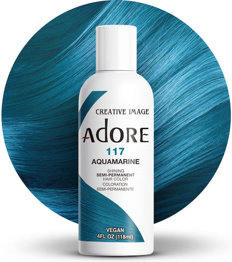 Adore Προσωρινή Βαφή Μαλλιών 117 Aquarine 118ml