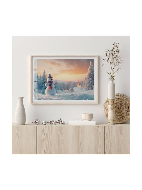 Walls Poster Christmas Snowman 50x40cm