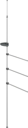 vidaXL Καλόγερος Μπάνιου Μονός 2.8x2.8cm Ασημί vidaXL Καλόγερος Μπάνιου Μονός 2.8x2.8cm Ασημί