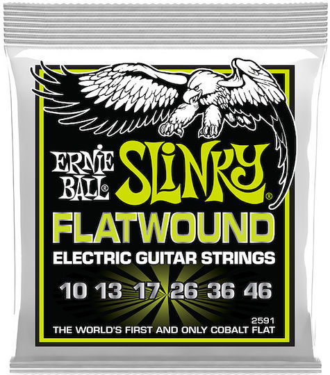 Ernie Ball 2591 Regular Slinky Flatwound Σετ Χορδών Cobalt Ηλεκτρικής Κιθάρας 10 - 46"
