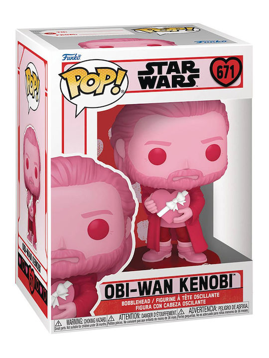 Funko Pop! Movies: Valentines S4 Obi-wan Kenobi Bobble-Head