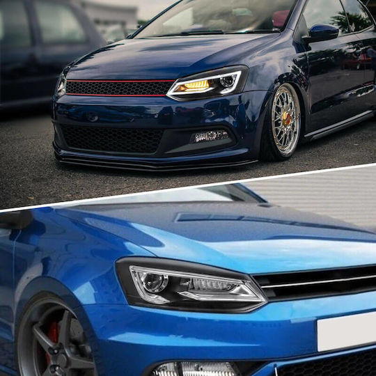 Vland Front Lights Led for Volkswagen Polo 09-17 2pcs
