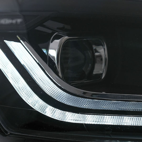 Dynamic Μπροστινά Φανάρια Led για Volkswagen Polo 09-17 2τμχ