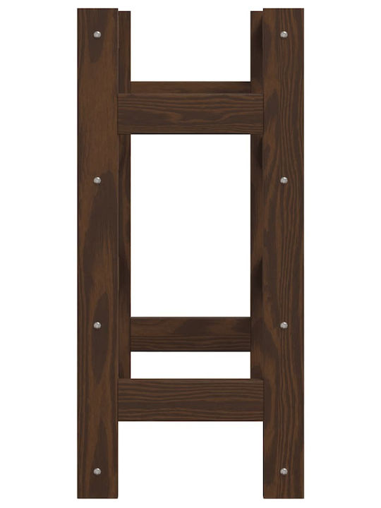 vidaXL Επιδαπέδια Κάβα Ποτών Ξύλινη Καφέ 43x25x54εκ.