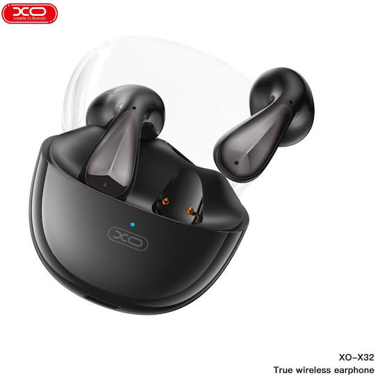 XO X32 Space Bus Earbud Bluetooth хендсфри Слушалки с Кутийка за Зареждане Черен
