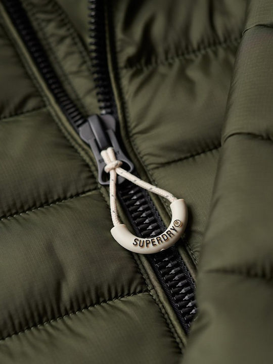 Fuji Sport Χειμωνιάτικο Μπουφάν Puffer Dark Moss Green