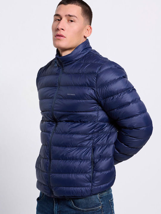 Χειμωνιάτικο Μπουφάν Puffer Navy Μπλε