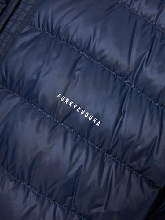 Χειμωνιάτικο Μπουφάν Puffer Navy Μπλε