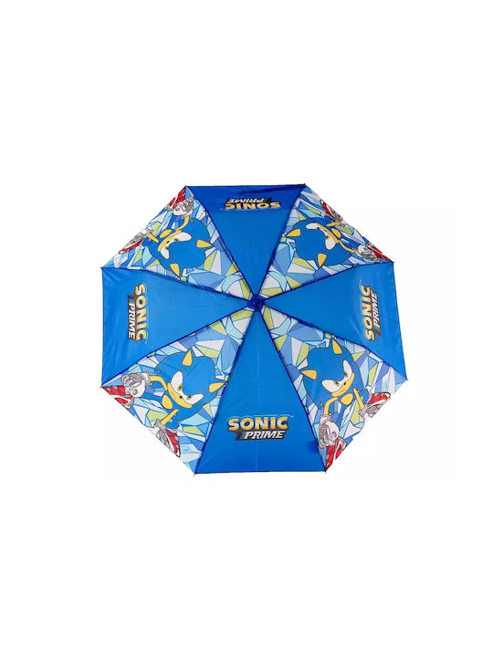 CyP Brands Kids Curved Handle Umbrella with Diameter 48cm Blue