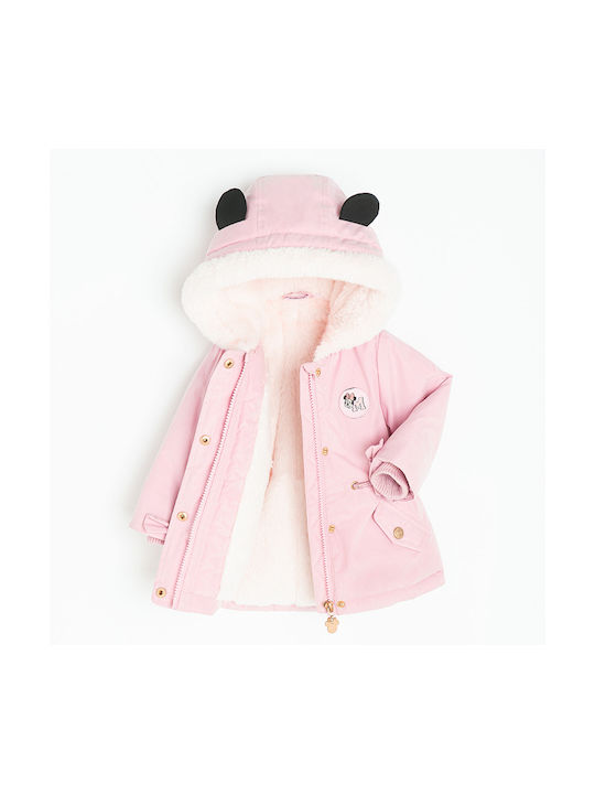 Cool Club Kids Casual Jacket with Lining & Hood Pink