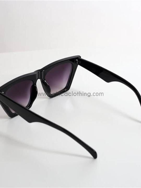 Looks Style Eyewear Sonnenbrillen mit Schwarz Rahmen und Schwarz Linse 42DAC-06739