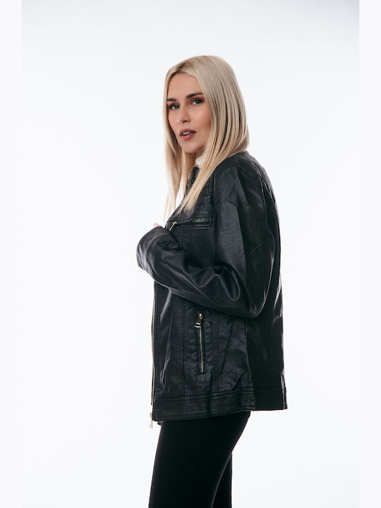 Γυναικείο Biker Jacket Μαύρο